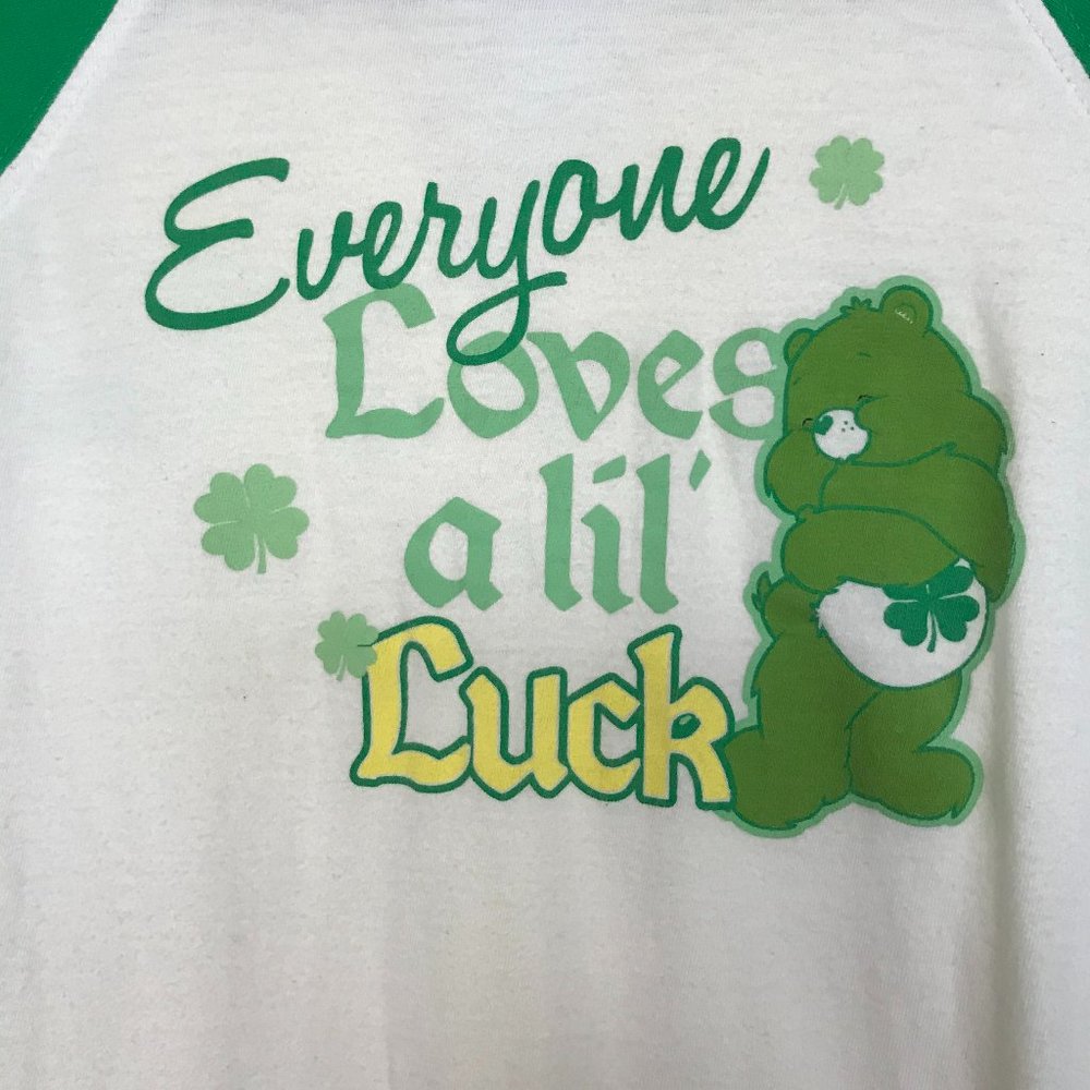 Women's Softball style shirt Care Bears Lucky